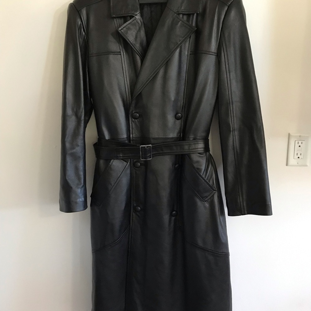 Men’s Genuine Leather Top Coat